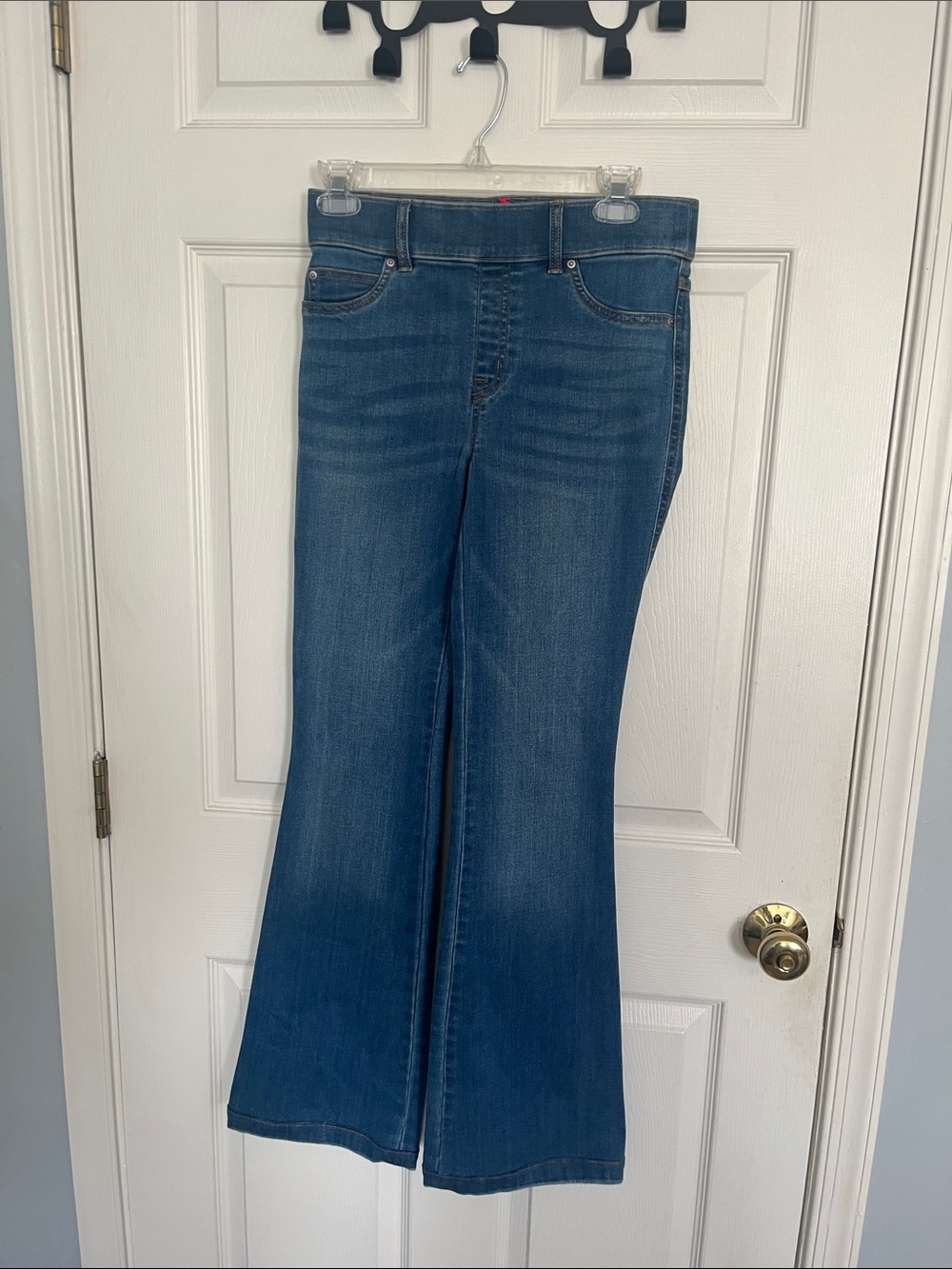 SPANX Classic Blue Flare Wide-Leg Jeans